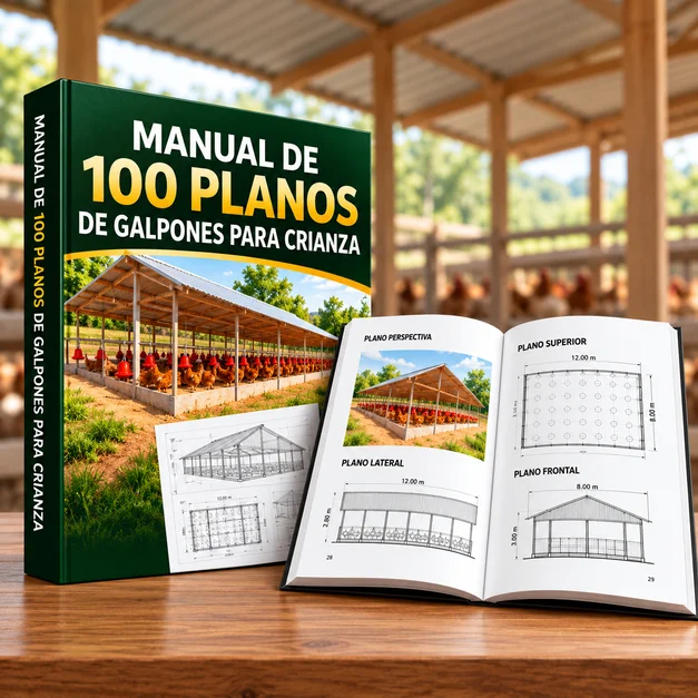 Manual de 100 planos de galpones para crianza